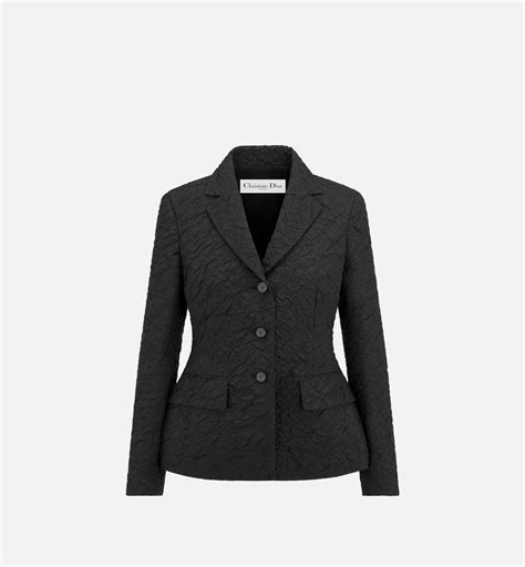 jacquard cloqué dior|Fitted Jacket Black Cloqué.